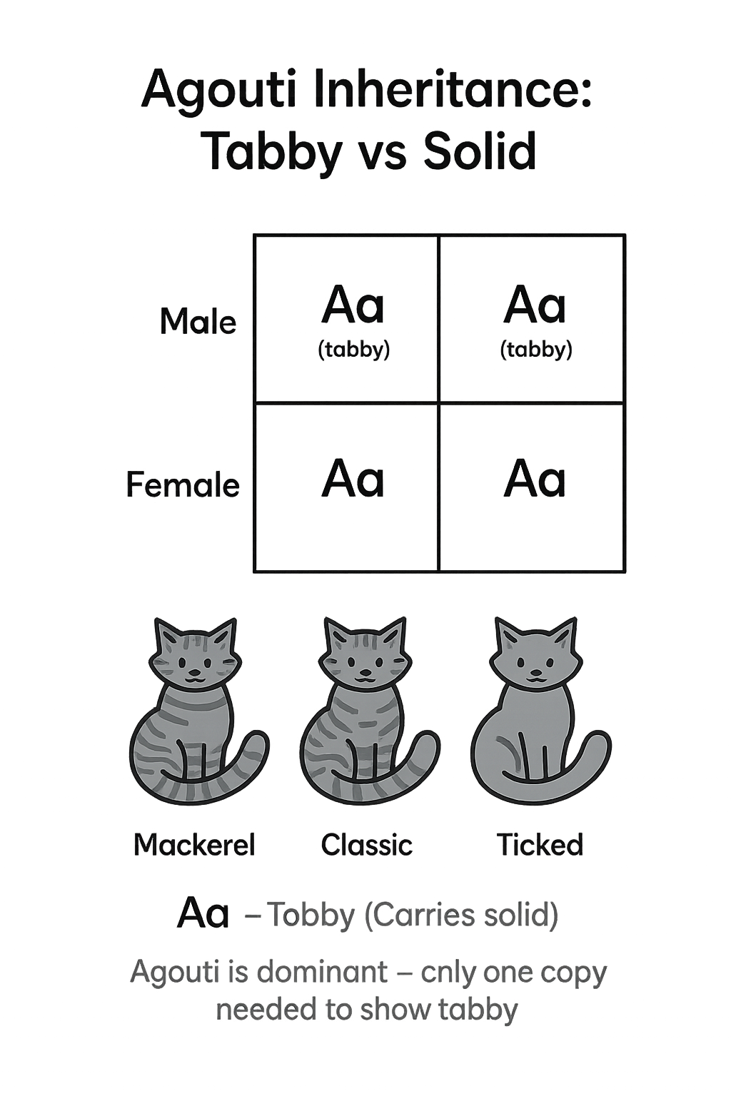 Agouti inheritance diagram