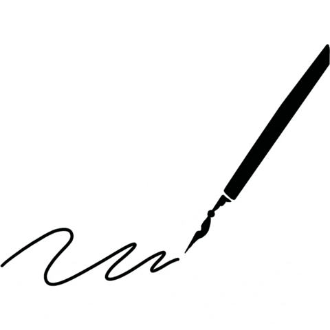 Animated quill signing contract