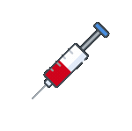 Animated medical syringe